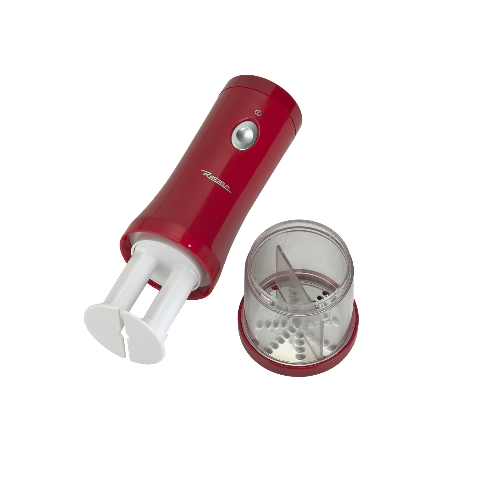 REBER G001 - Grattugia elettrica portatile senza fili rossa