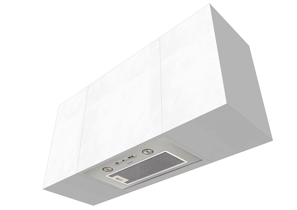 GLEM GAS GHF527SI - Integrierte Dunstabzugshaube mit 3 Geschwindigkeiten