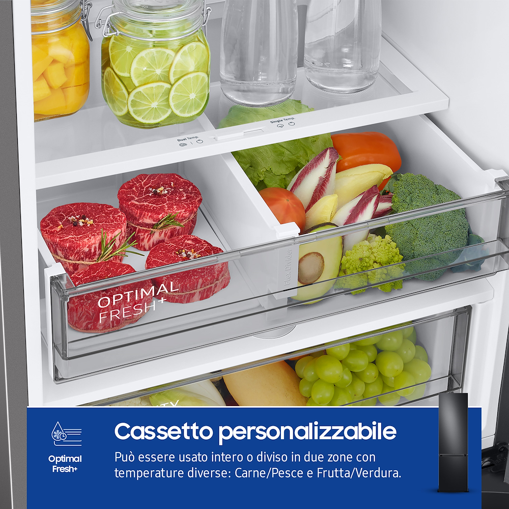 SAMSUNG RB38C7B6AB1 - Frigorifero Combinato Classe A Bespoke