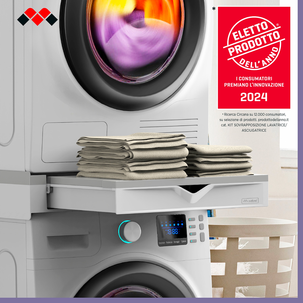 MELICONI 656123 - Überbau-Kit für Waschmaschine und Trockner