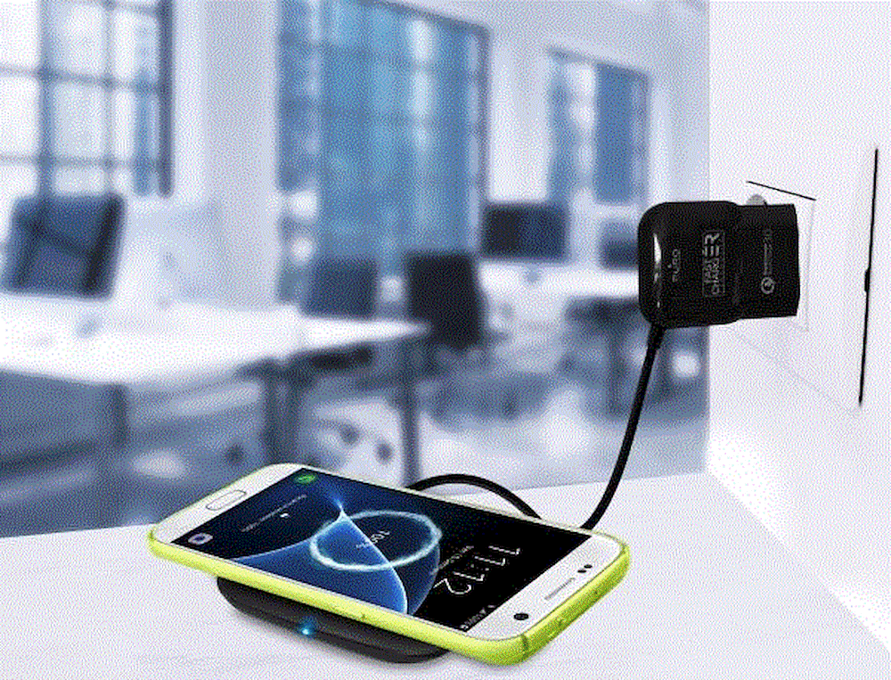 PURO FCCSQI2BLK - Caricatore wireless iPOWER PURO FCCSQI2BLK - Caricatore wireless iPOWER