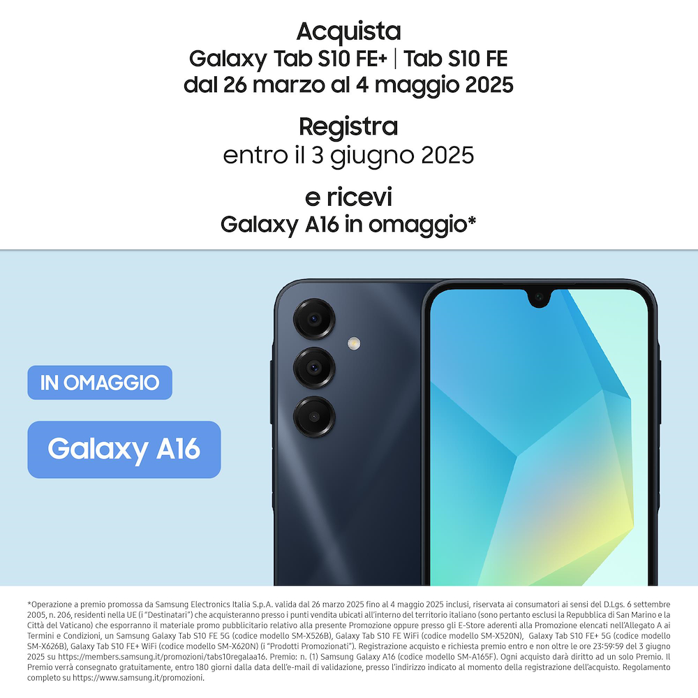 SAMSUNG SMX520NZAREUE - Galaxy Tab S10 FE 128GB WIFI