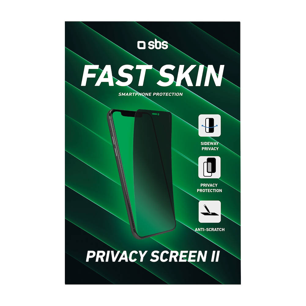 SBS TEFSTSKINSHEETPRV2 - Antikratzschutzfolie Privacy 10 Stück