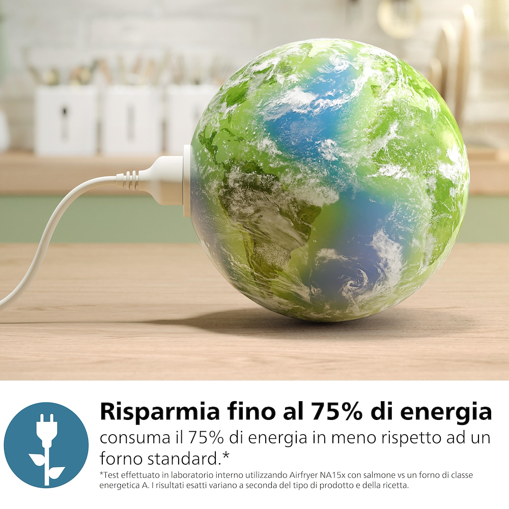 PHILIPS NA150 - Friggitrice ad aria Philips Dual Basket NA150 7,1L