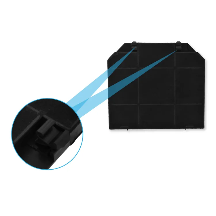 Eurofilter EFF72 – Aktivkohlefilter für Faber Dunstabzugshauben (267 x 237 x 16 mm)