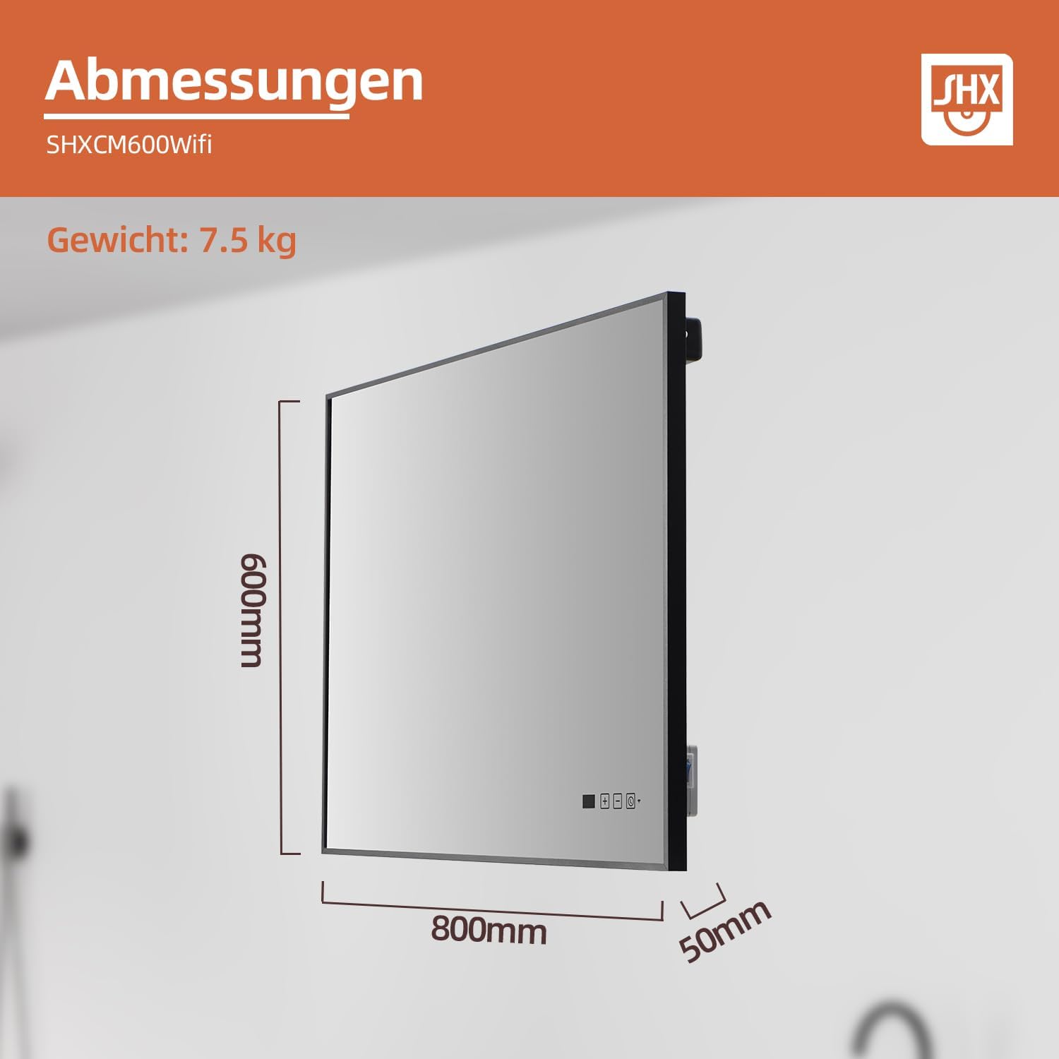 SHX Riscaldamento a Infrarossi con WiFi 600W