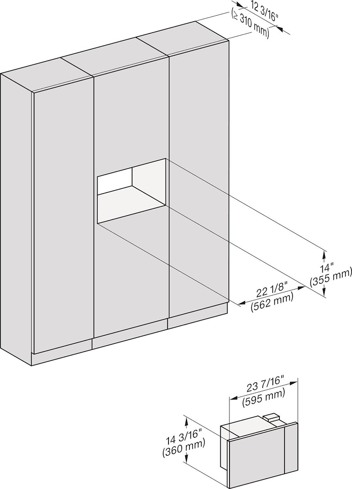 MIELE M2230OBSW - Miele Einbaumikrowelle