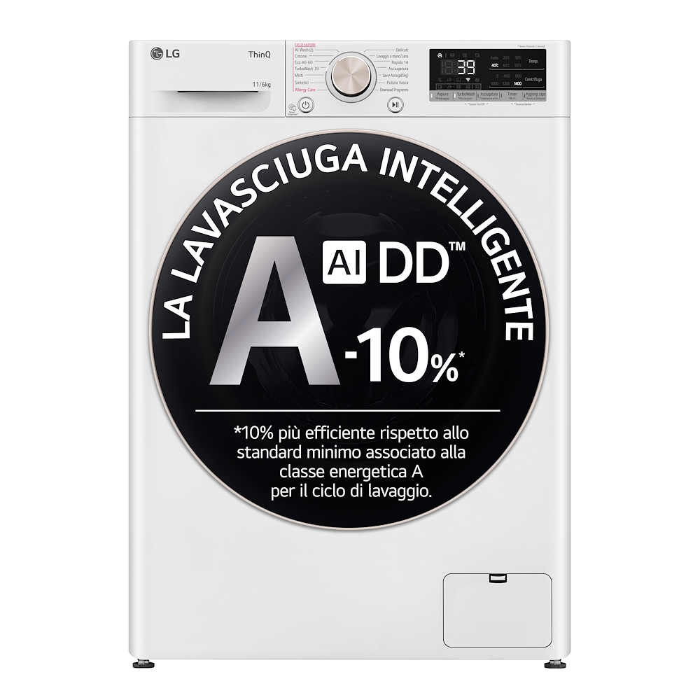 LG D4R7011TSWG - Waschtrockner AI DD 11/6kg