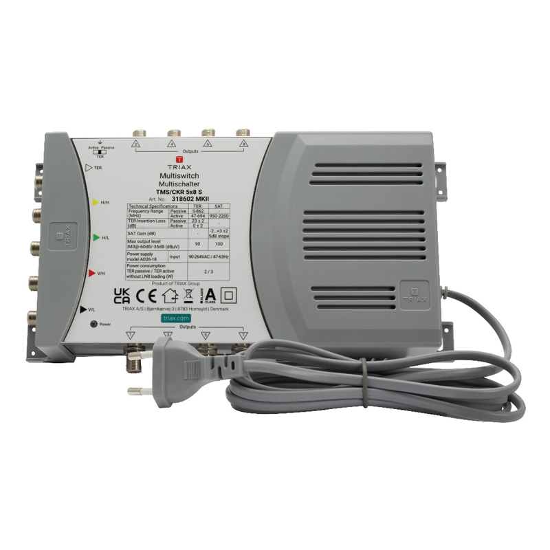 TRIAX TMS/CKR 5x8 S - TMS/CKR 5x8 S Multischalter