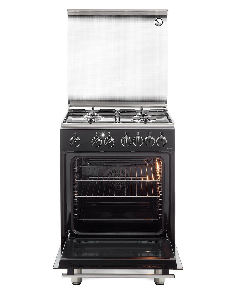 DE LONGHI PEMA64LSG - Cucina a Gas 60cm 4 Fuochi