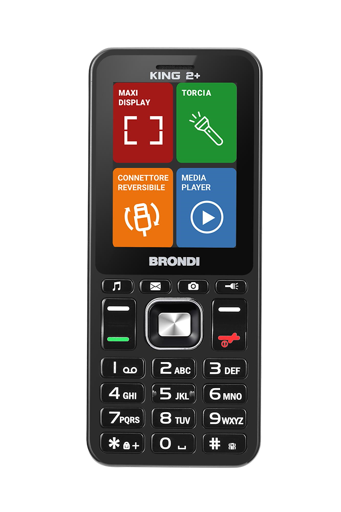 BRONDI KING2PLUSBLACK - Brondi King 2+ Handy