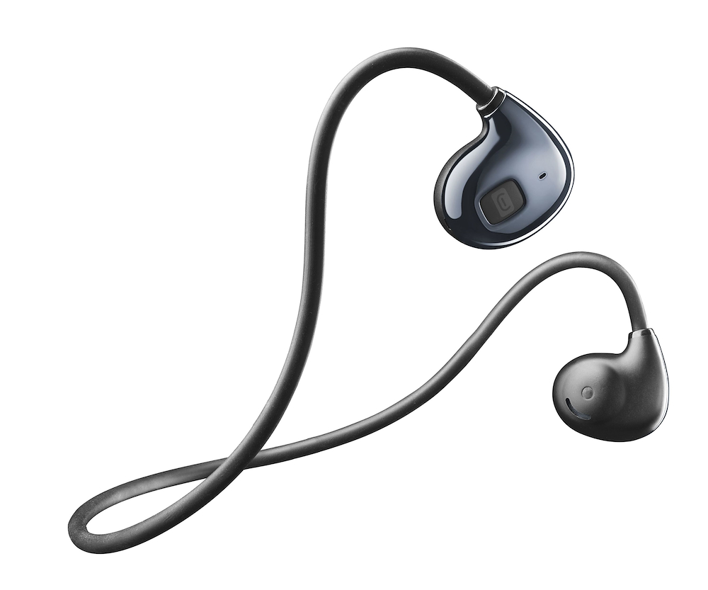 CELLULAR LINE BTAEROK - Auricolare Bluetooth Open-Ear Nero