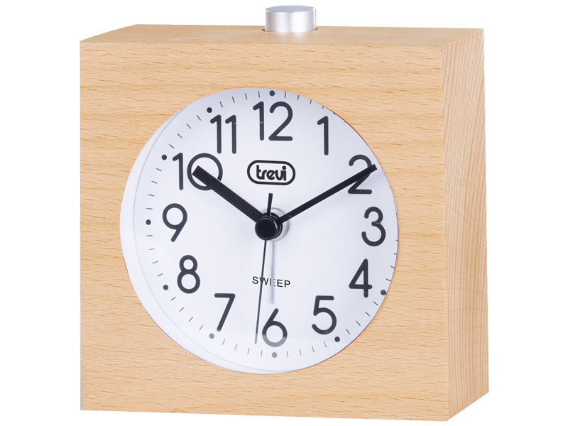 TREVI 0SL384031 - Trevi SL 3840 Quarz-Wecker aus Holz