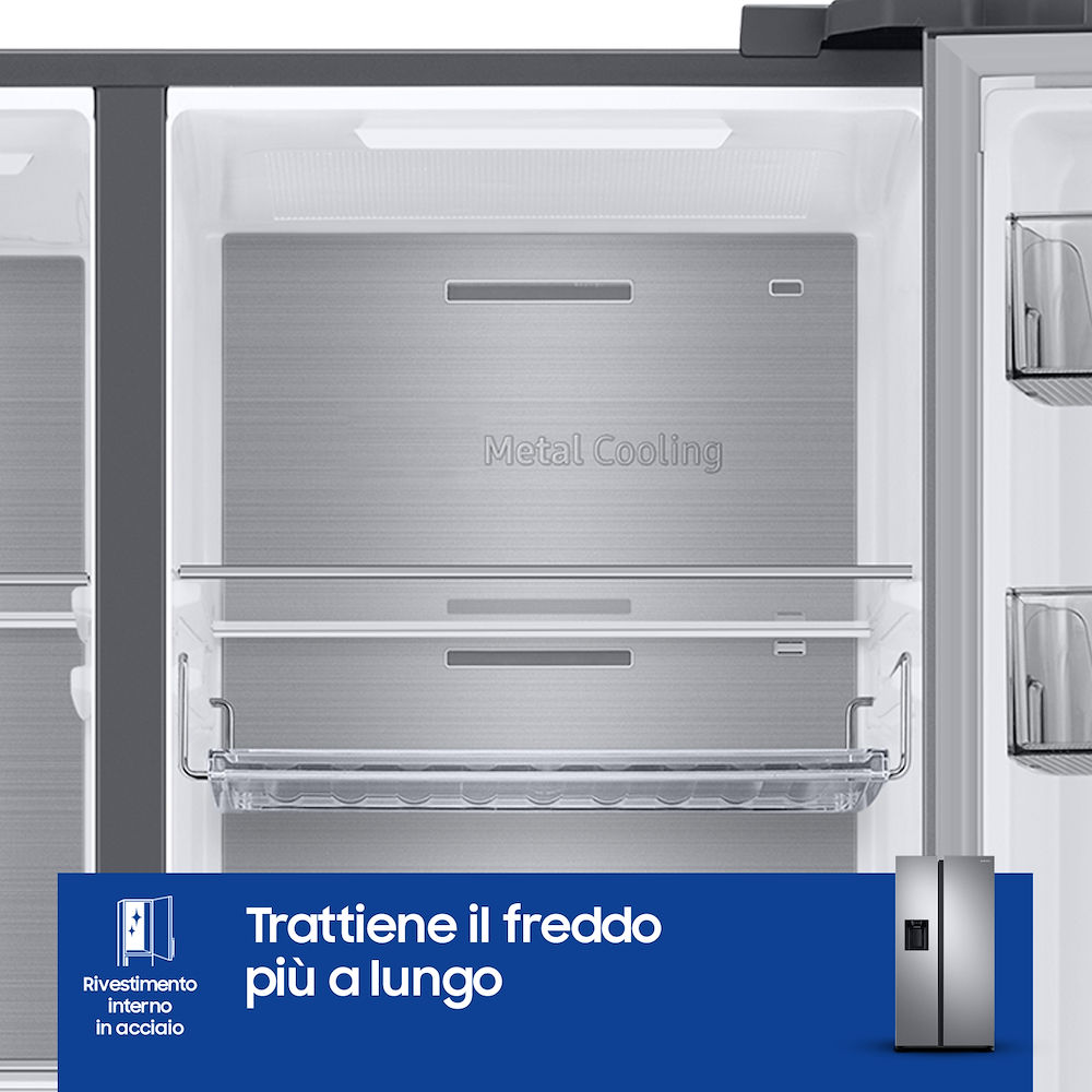 SAMSUNG RS65DG54M3SLEF - Side by Side Kühlschrank mit Wasserspender