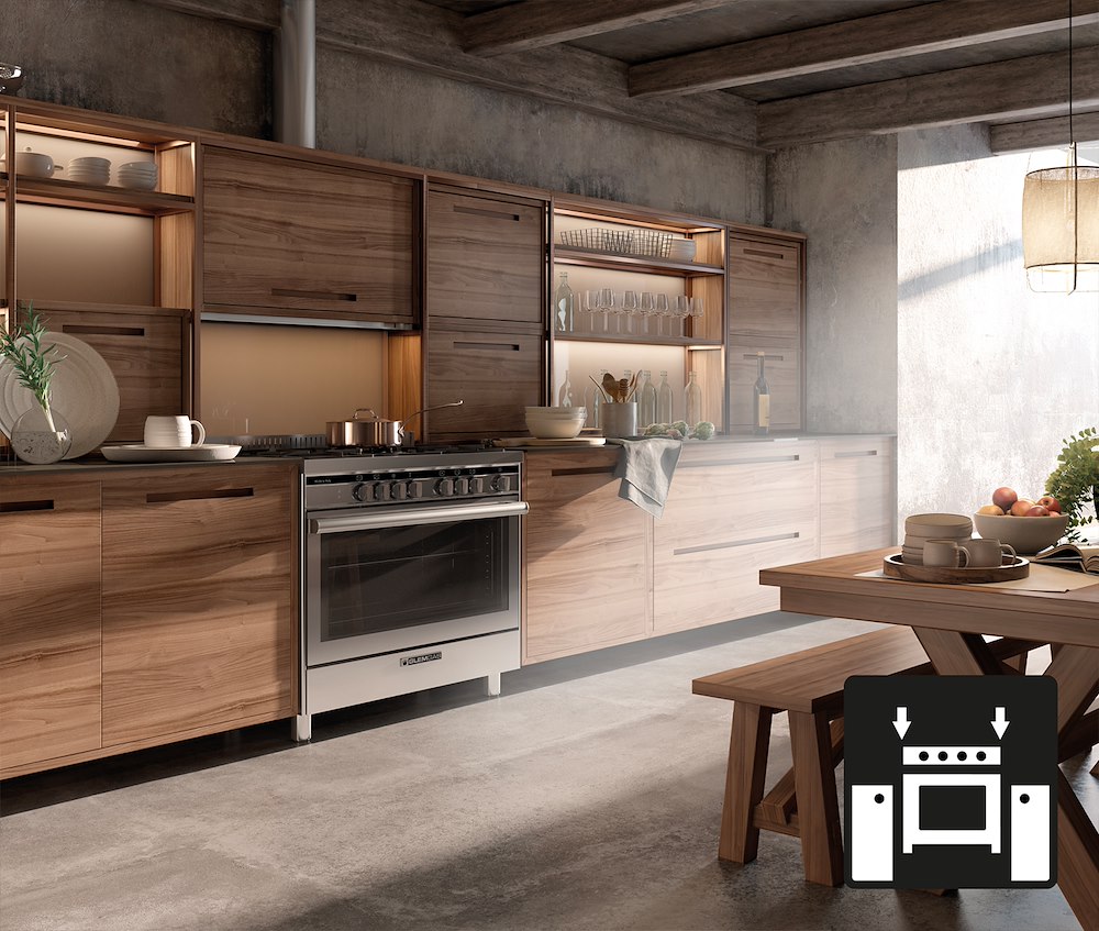 GLEM GAS DG96MI3 - CUCINA INOX 90CM ELETTRICA