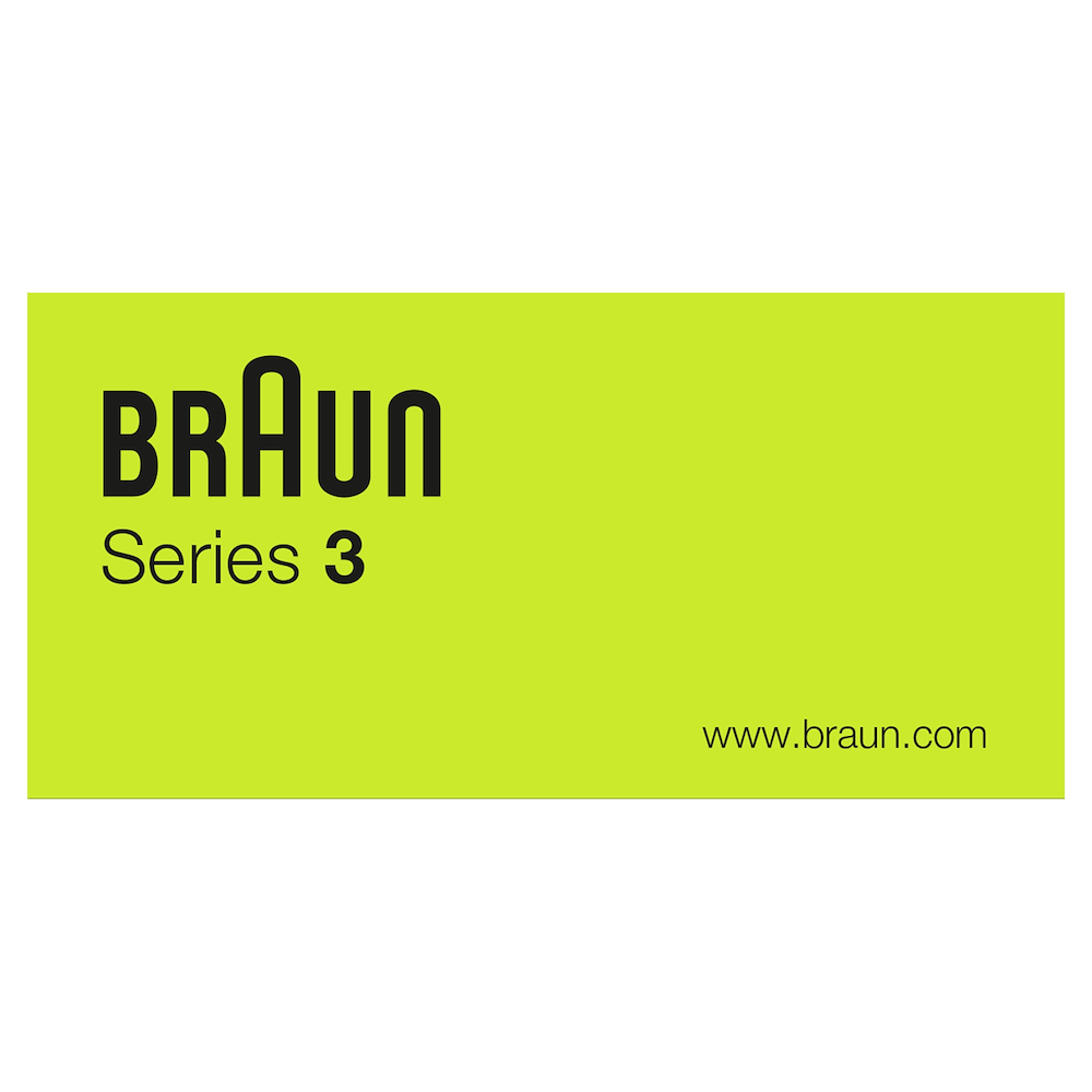 BRAUN 300SNEROVERDE - Braun Series 3 Elektrorasierer