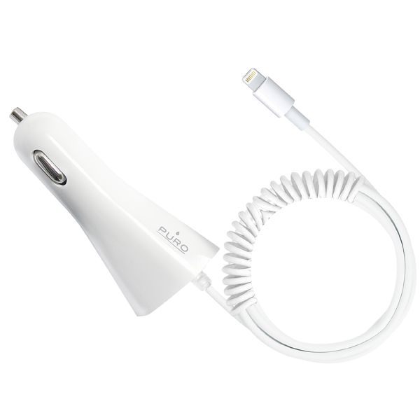 PURO CHAPLT1WHI - Autoladegerät für iPhone Weiß