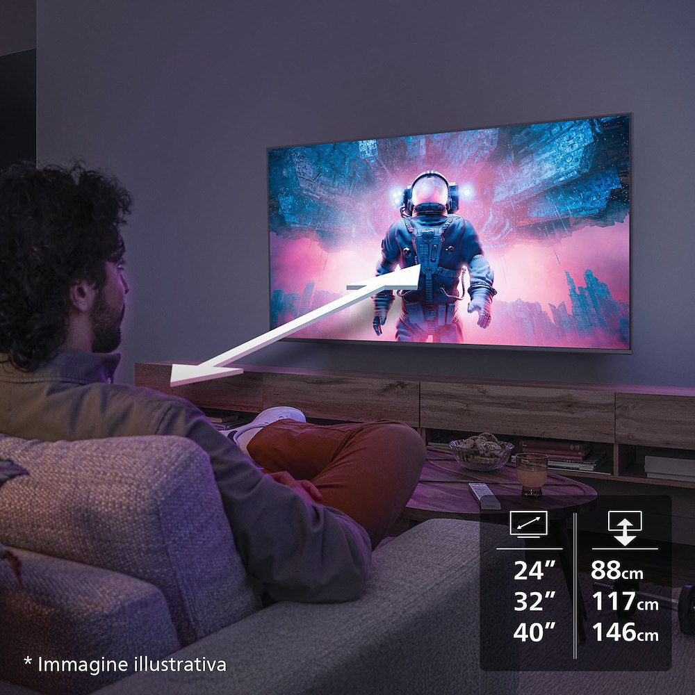 PHILIPS 24PHS605/12 - TV LED 24" Smart HD