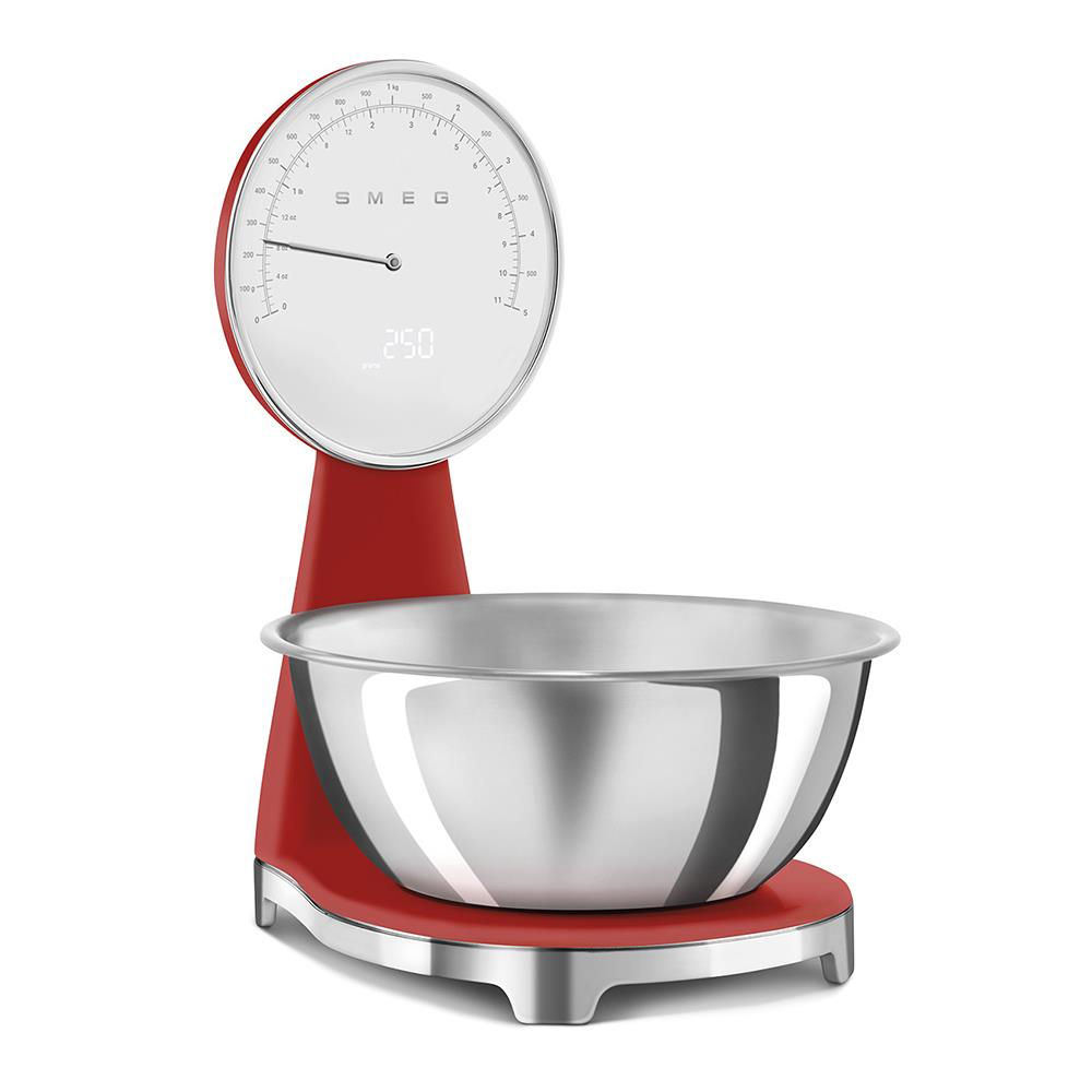SMEG KSF01RDWW - Bilancia da cucina rossa anni 50