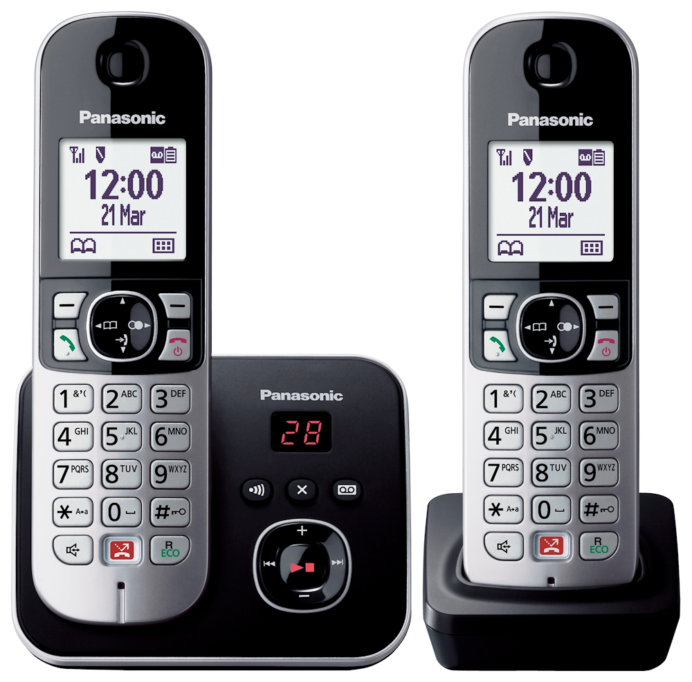 PANASONIC KXTG6862JTB - Cordless-Telefon mit Anrufbeantworter und Blockierungsfunktionen