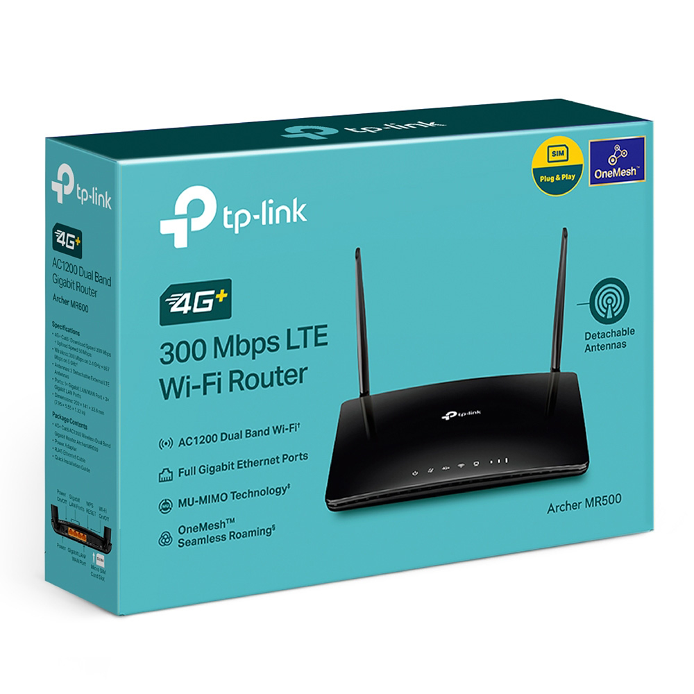 TP-LINK ARCHERMR500 - 4G+ Dual-Band Router AC1200