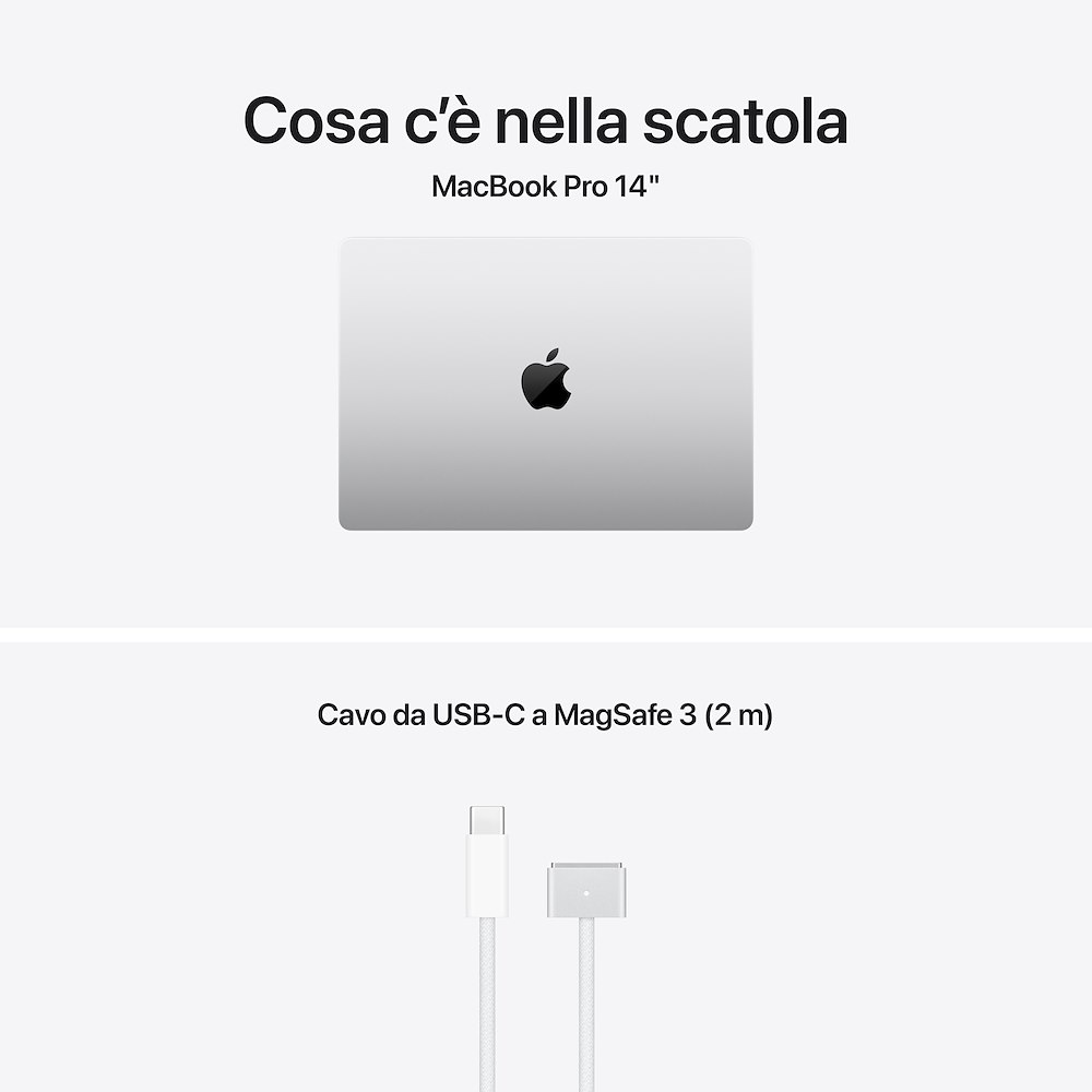 APPLE MDE54TA - MacBook Pro 14" 16GB Silber
