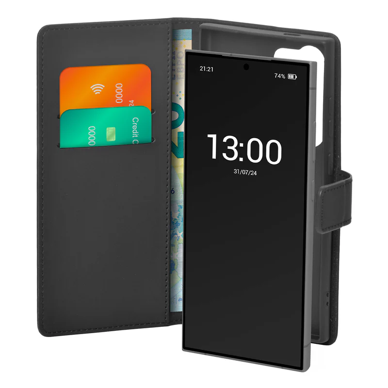 PURO PUSGS24UBOOKC8BLK - Booklet Case für iPhone 8 Plus