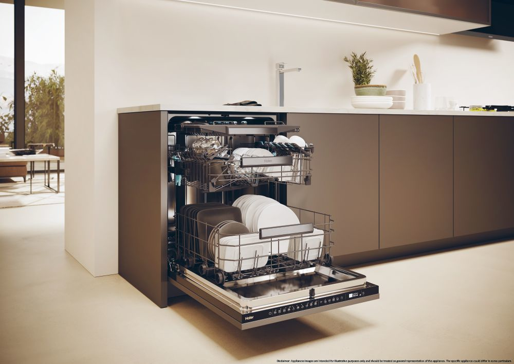 HAIER XI4A4M4PB - Haier 14 Besteck Integrierte Geschirrspüler