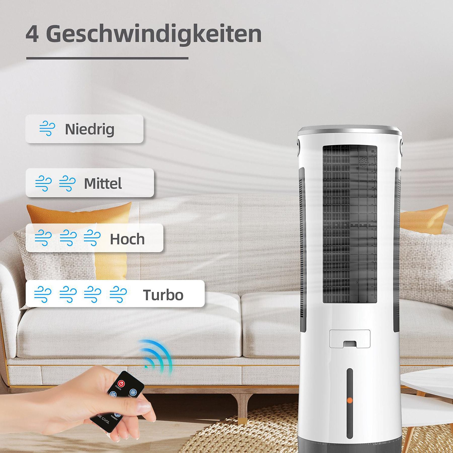 BE COOL BC18AC2301IKF - Raffrescatore con repellente zanzare