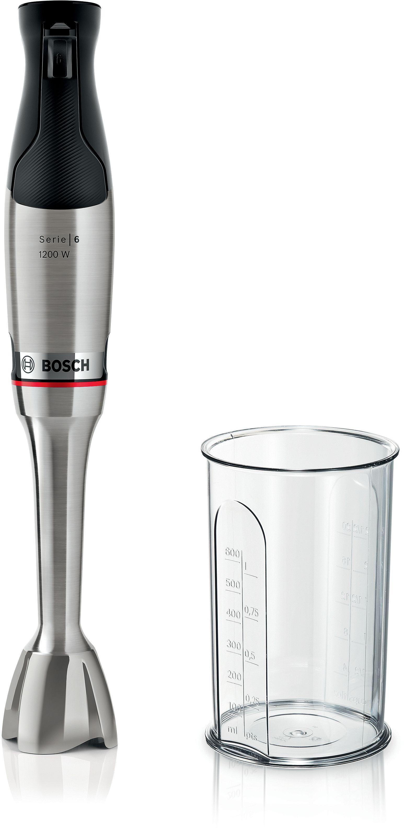 Bosch Minipimer 600w+acc. Gambo Inox Bianco/grigi