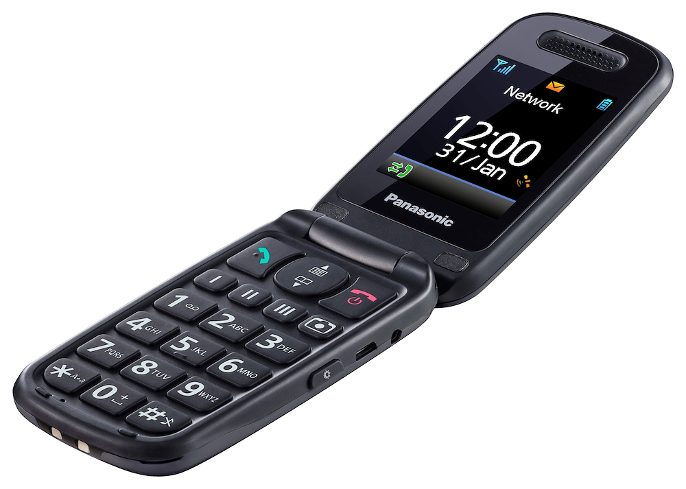 PANASONIC KXTU466EXBE - Senioren Telefon 2.4'' mit Bluetooth