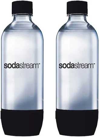 SODASTREAM 2260362 - SodaStream Carbonating Flaschen 1L Schwarz 2er-Pack