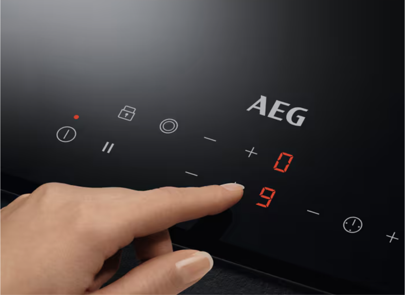 AEG HRB32310CB - Piano cottura vetroceramica Domino 30 cm