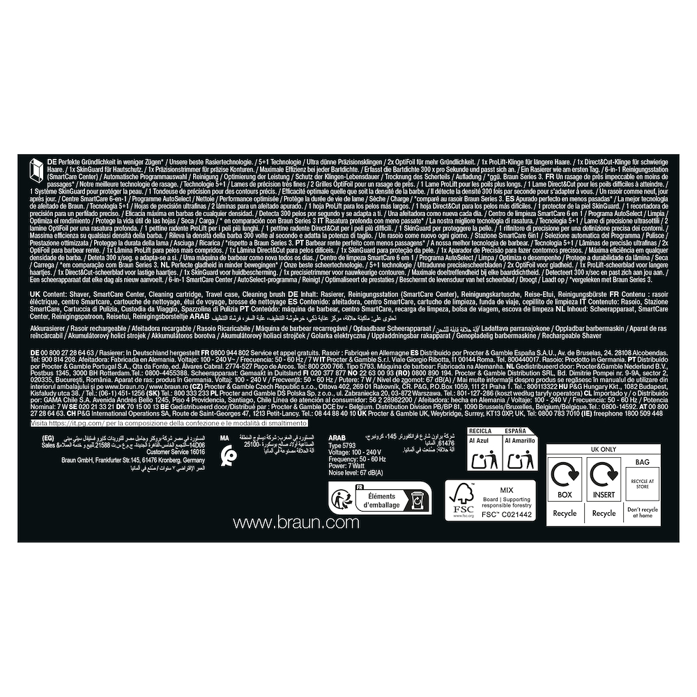 BRAUN 9667CC - Elektrorasierer Silber