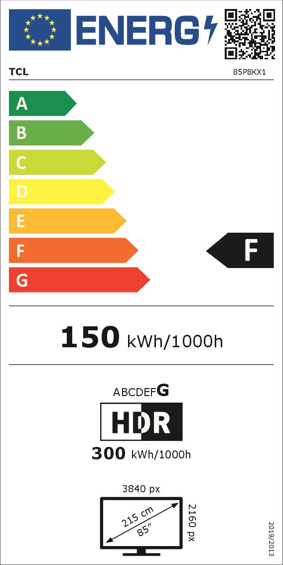 TCL 85P8K - Smart TV QLED 85" 4K Ultra HD