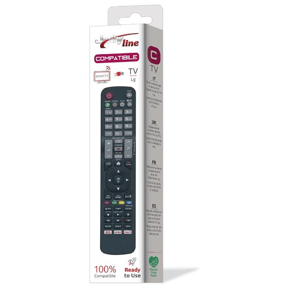 JOLLY LINE JL1718COMP - Telecomando di ricambio per TV LG