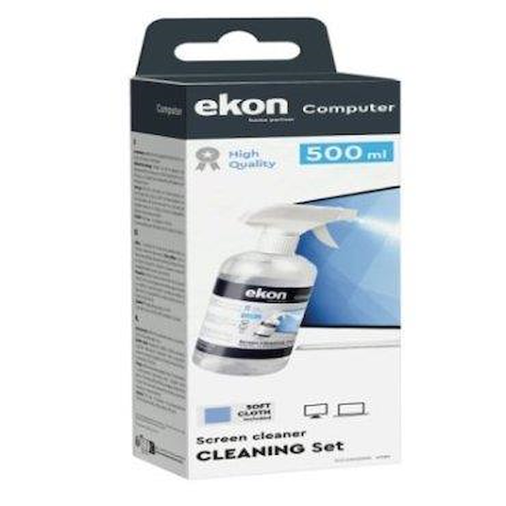 EKON ECCLEAN500ML - Displayreiniger mit Mikrofasertuch 500ml