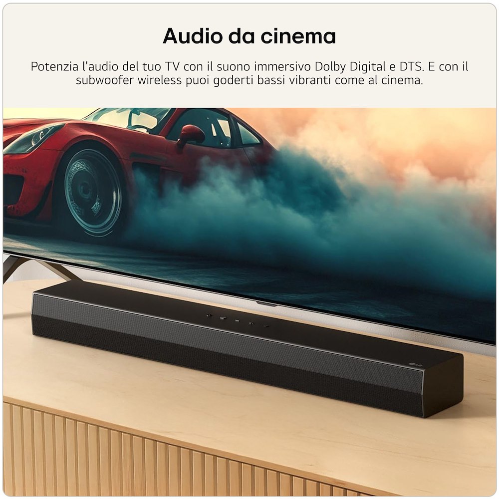 LG S30A - Soundbar 140W 2.1 mit Subwoofer