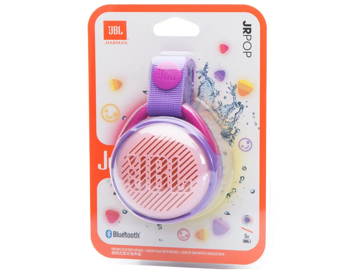 JBL JBLJRPOPPIK - JR POP Bluetooth-Lautsprecher für Kinder Pink