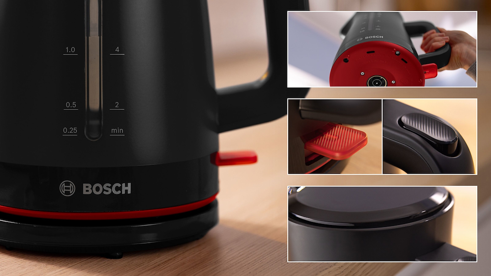 BOSCH TWK3M123 - Wasserkocher Schwarz 1,7L