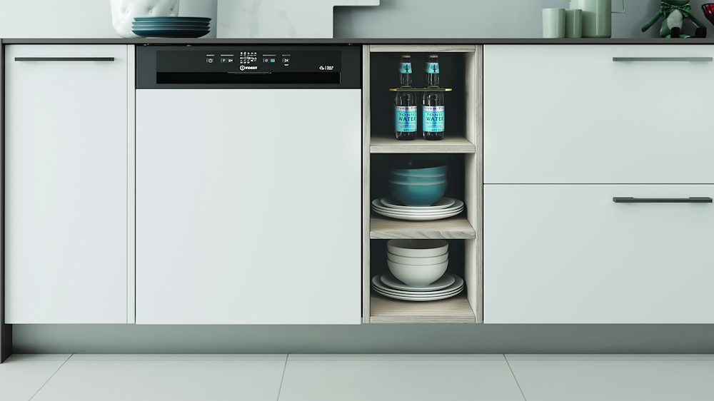 INDESIT I3BL634B - Indesit Geschirrspüler 14 Maßgedecke Schwarz