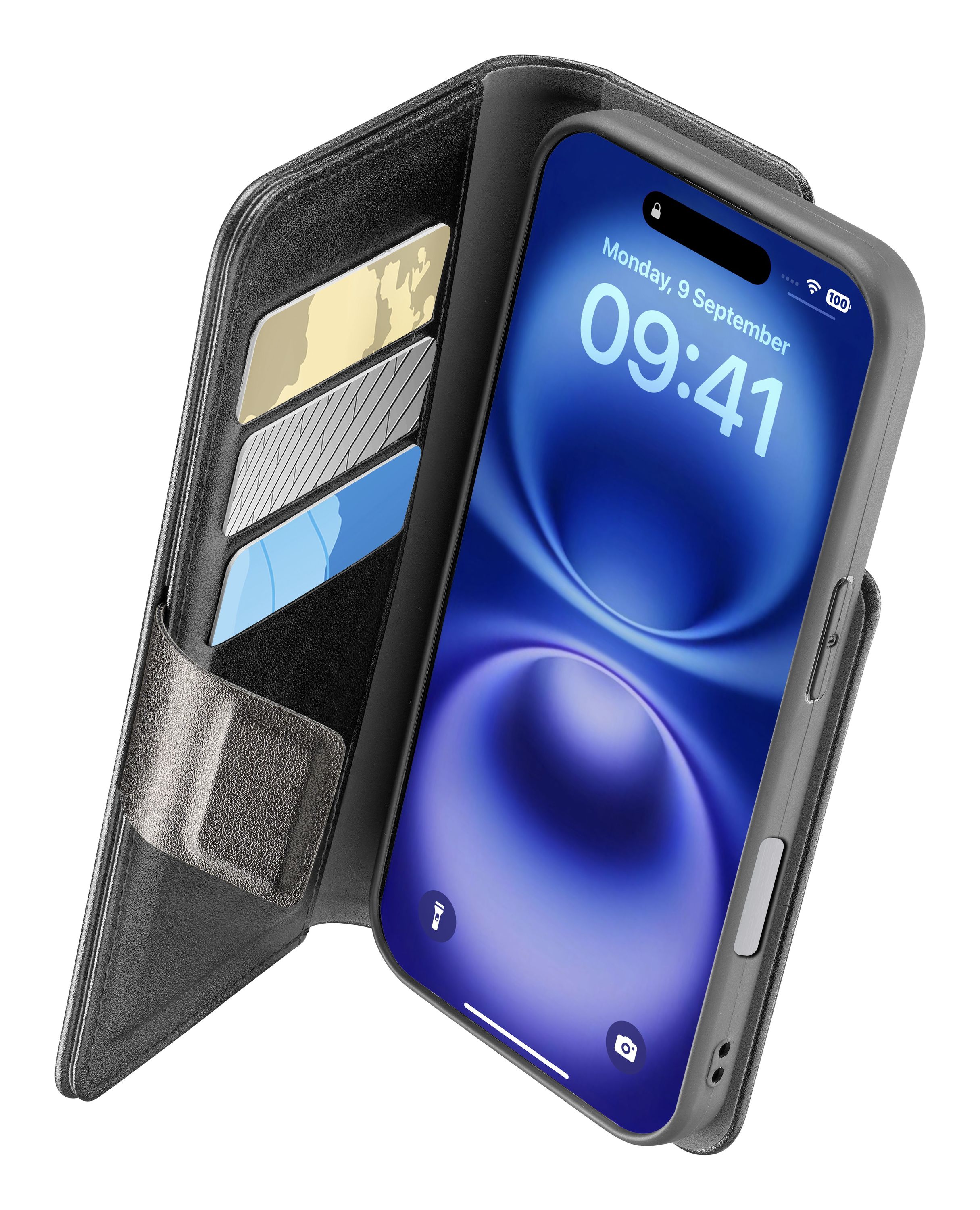 CELLULAR LINE BOOKAG2IPH16K - BOOKAG2IPH16K 0694587 CUSTODIA BOOK AGENDA 2 für IPHONE 16 NERO