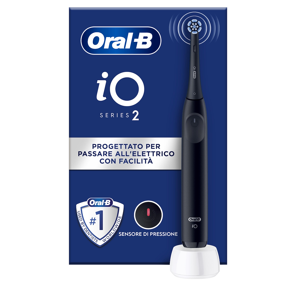 ORAL-B IO2CLEANANDCAREBLACK - Spazzolino Elettrico Oral-B iO 2 Nero