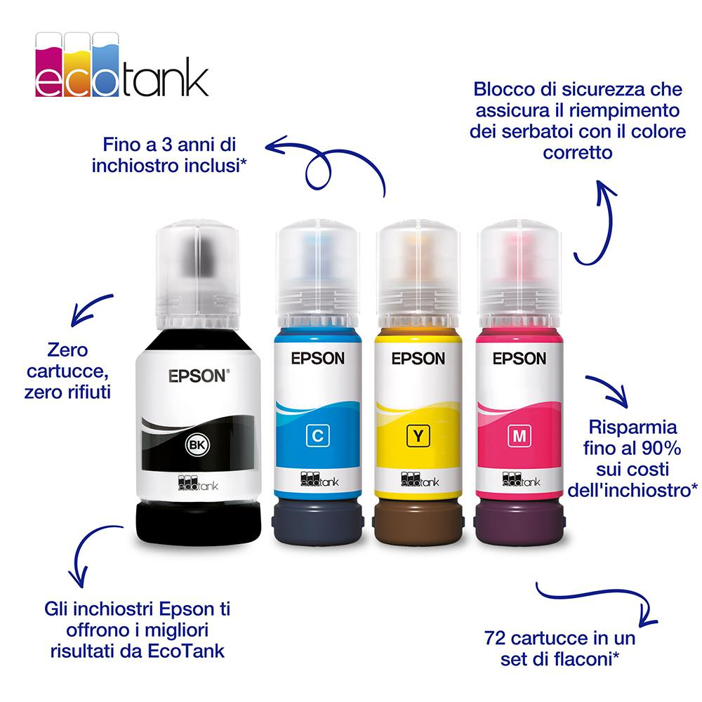 EPSON C13T03R340 - C13T03R340 0447017 FLAmitE INCHIOSTRO 102 MAGENTA 70ML X ECOTANK