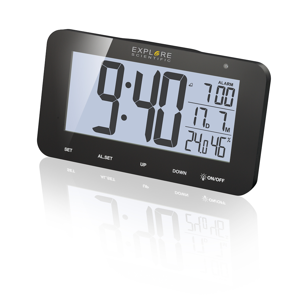 EXPLORE SCIENTIFIC RDC1004BLACK - Radiowecker mit Snooze-Funktion