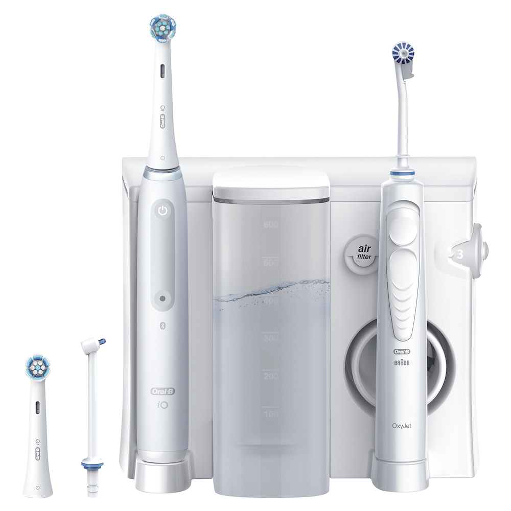 ORAL-B ORALCENTERIO4 - Oral-B Gesundheitscenter mit Spülung und Zahnbürste ORAL-B ORALCENTERIO4 - Oral-B Gesundheitscenter mit Spülung und Zahnbürste