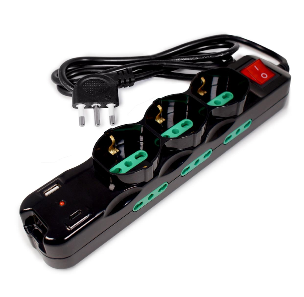 TECNOWARE FMP9IIGUSB - Power Cleaner 9 Stromleiste Schwarz