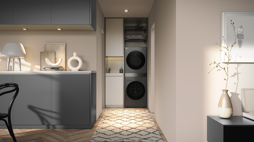 LG WT1210BBF - Waschturm 12/10kg Wi-Fi Schwarz
