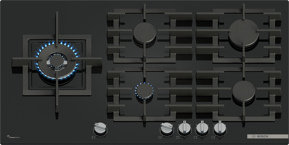 BOSCH PPM9A6I40 - Gas-Kochfeld 90 cm in Schwarz