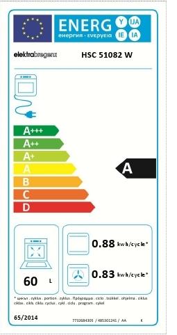 ELEKTRA BREGENZ HSC51082W - Elektra Bregenz HSC 51082 W Standherd